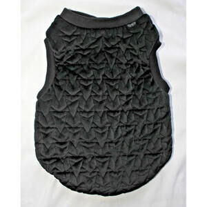 Fabdog Black Star Quilted Velour Vest Size M